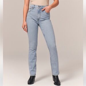 Abercrombie 90s Slim straight jeans Curve Love size 29/8 short ultra high-rise